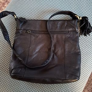 St. John’s Bay Black Leather Crossbody